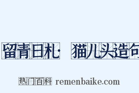 留青日札·猫儿头造句是什么意思的图片